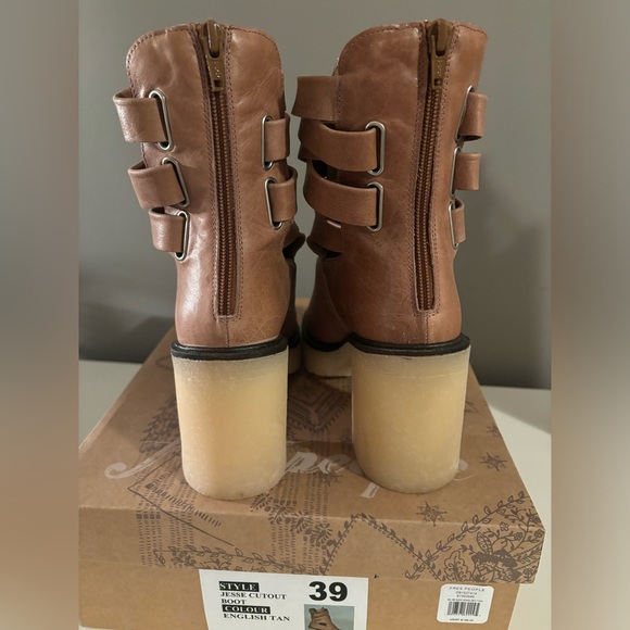 Free People Jesse Cutout Boots Sz 39 - Picture 4 of 8